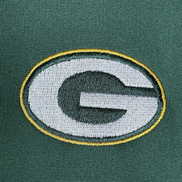 NFK Sweater Mens XXL Green 1/4 Zip Green Bay Packers Embroidered Logo Sweatshirt - Picture 3 of 13
